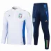 Italienische Langarm-Sportkleidung + Hosen 2024/25 - weiß