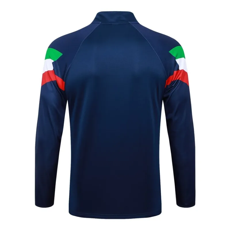 Italienische Langarm-Sportkleidung + Hosen 2024/25 - dunkelblau