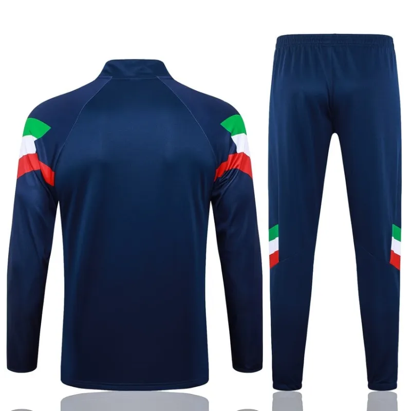 Italienische Langarm-Sportkleidung + Hosen 2024/25 - dunkelblau