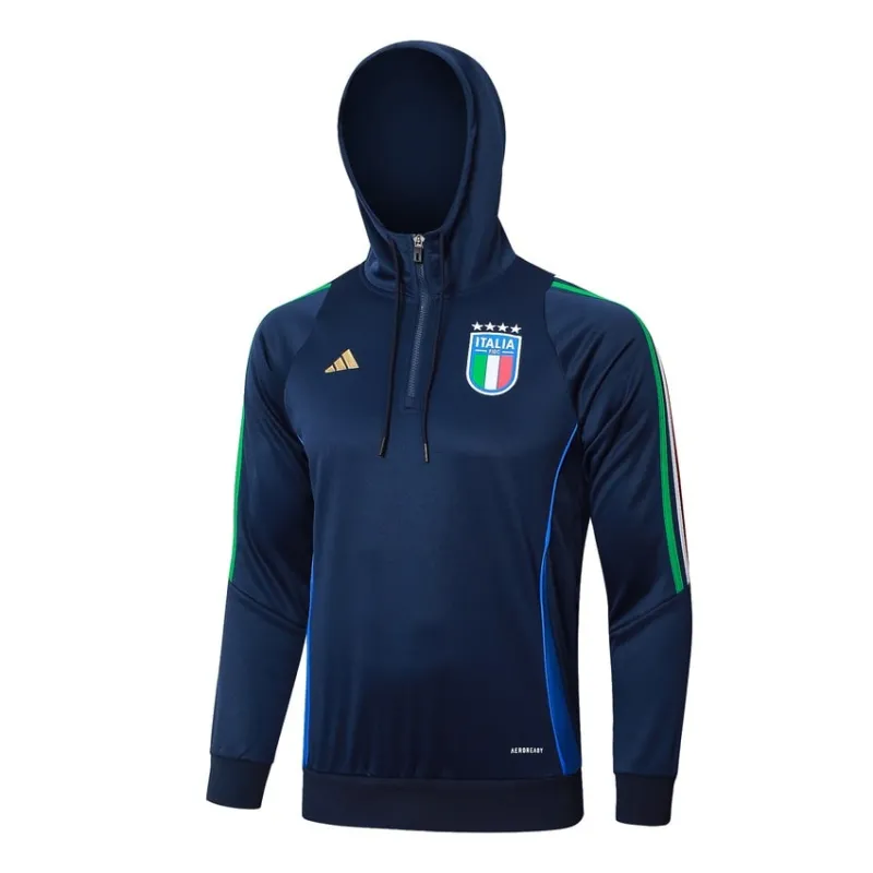 Italienische Hooded-Sportkleidung + Hosen 2024/25 - blau