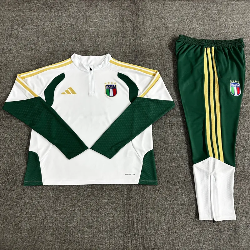 Italien 2026/27 Kinder Sportanzug weiß