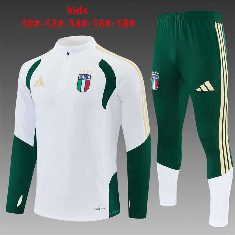 Italien 2026/27 Kinder Sportanzug weiß