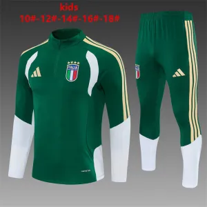 Italien 2026/27 Kinder Sportanzug grün