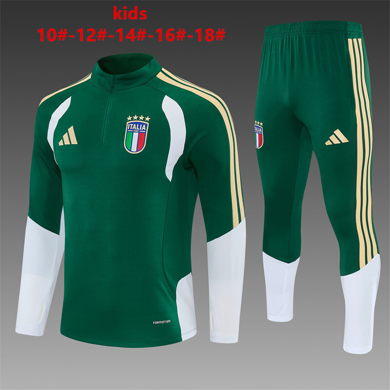 Italia 2026/27 Set Sportivo Bambino verde
