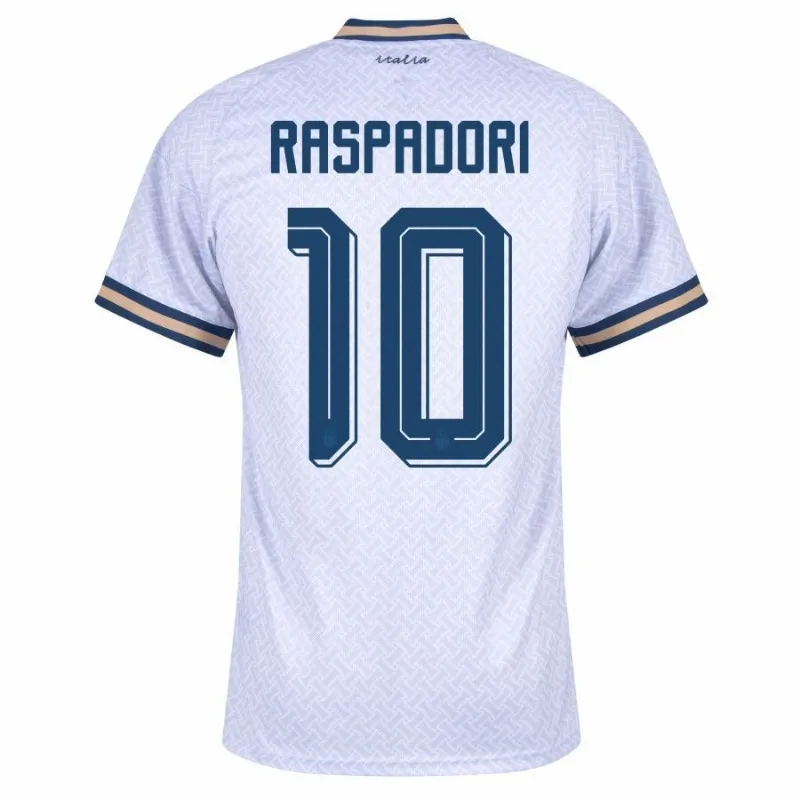 Maillot Extérieur Italie RASPADORI 2026/27 Blanc