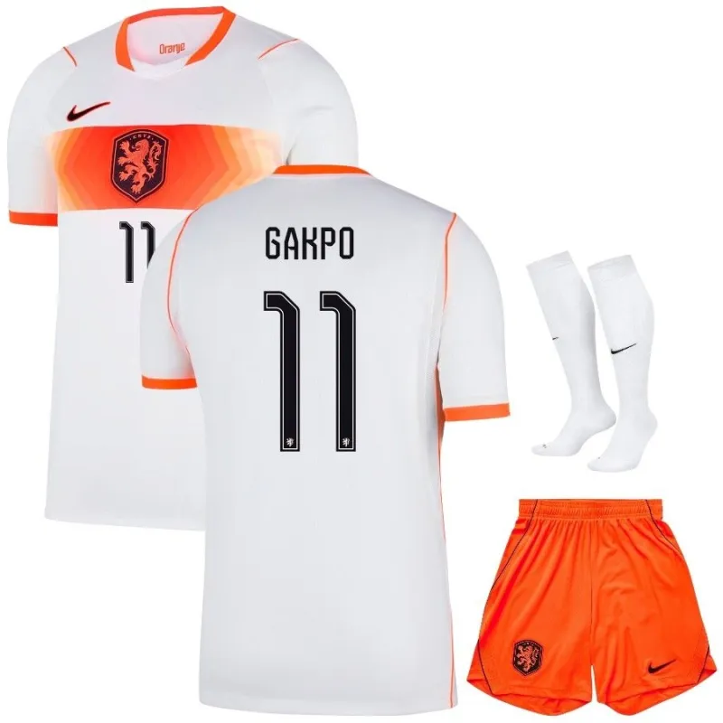 Países Bajos GAKPO 2026/27 Camiseta Visitante Niño Blanco