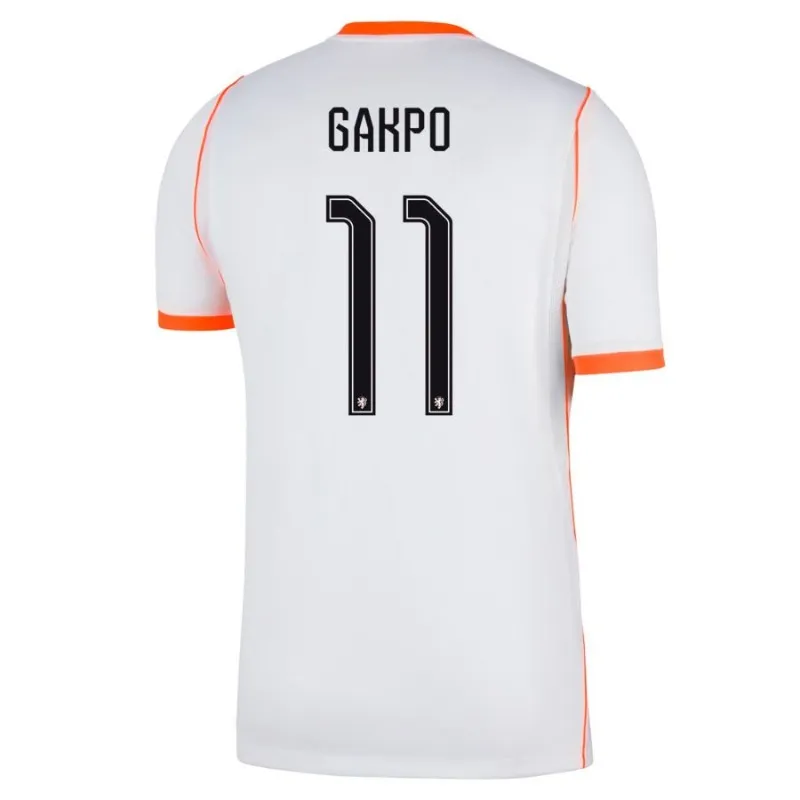 Maillot Extérieur Pays-Bas GAKPO 2026/27 Blanc