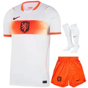 Pays-Bas 2026/27 Maillot Exterieur Enfant Blanc