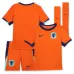 Set di maglia di casa per bambini dei Paesi Bassi 2024/25 - arancione