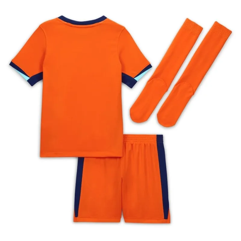 Set di maglia di casa per bambini dei Paesi Bassi 2024/25 - arancione