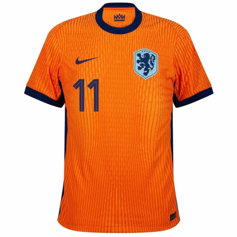 Le maillot domicile des Pays - Bas 2024/25 de Gakpo - orange
