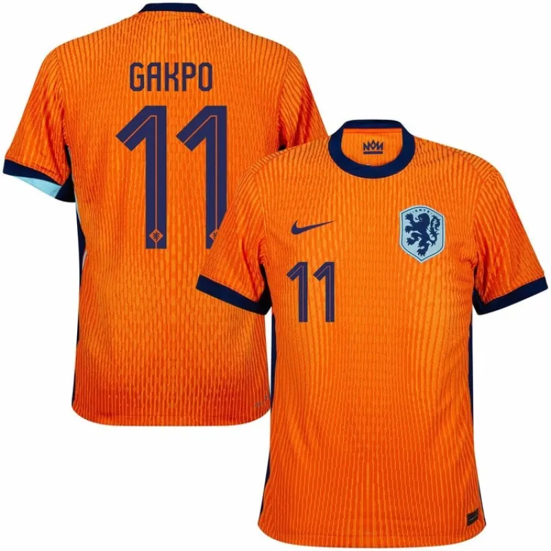 Le maillot domicile des Pays - Bas 2024/25 de Gakpo - orange