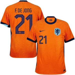 La camiseta local de los Países Bajos 2024/25 de De Jong - naranja