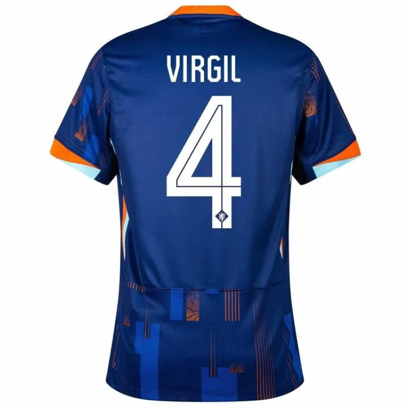 La maglia di trasferta dei Paesi Bassi 2024/25 di Virgil - blu
