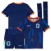 Kit de fútbol para niños de los Países Bajos 2024/25 de fuera - azul