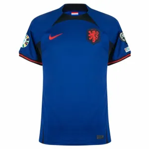 La camiseta de fuera de los Países Bajos para la Eurocopa 2024 - azul