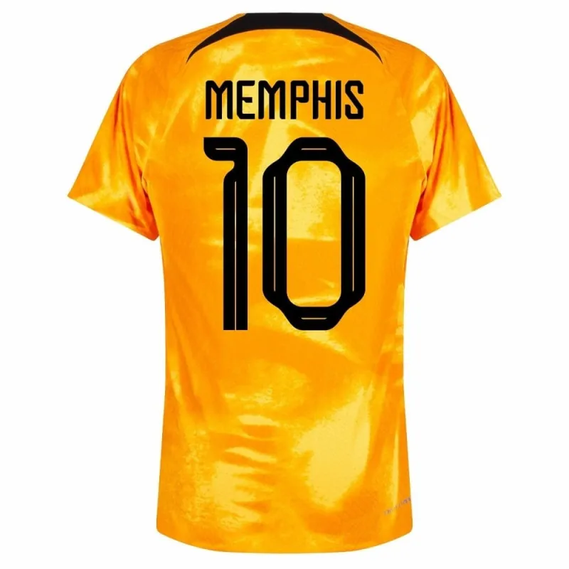 Maillot domicile des Pays - Bas pour la Coupe du monde de football 2022 de Memphis - orange