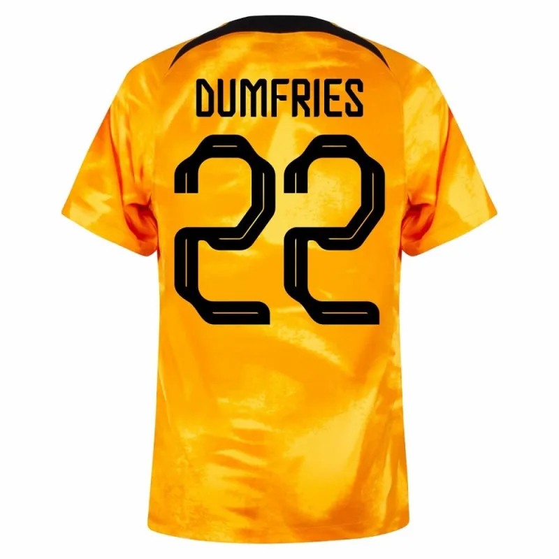 Maillot domicile des Pays - Bas pour la Coupe du monde de football 2022 de Dumfries - orange