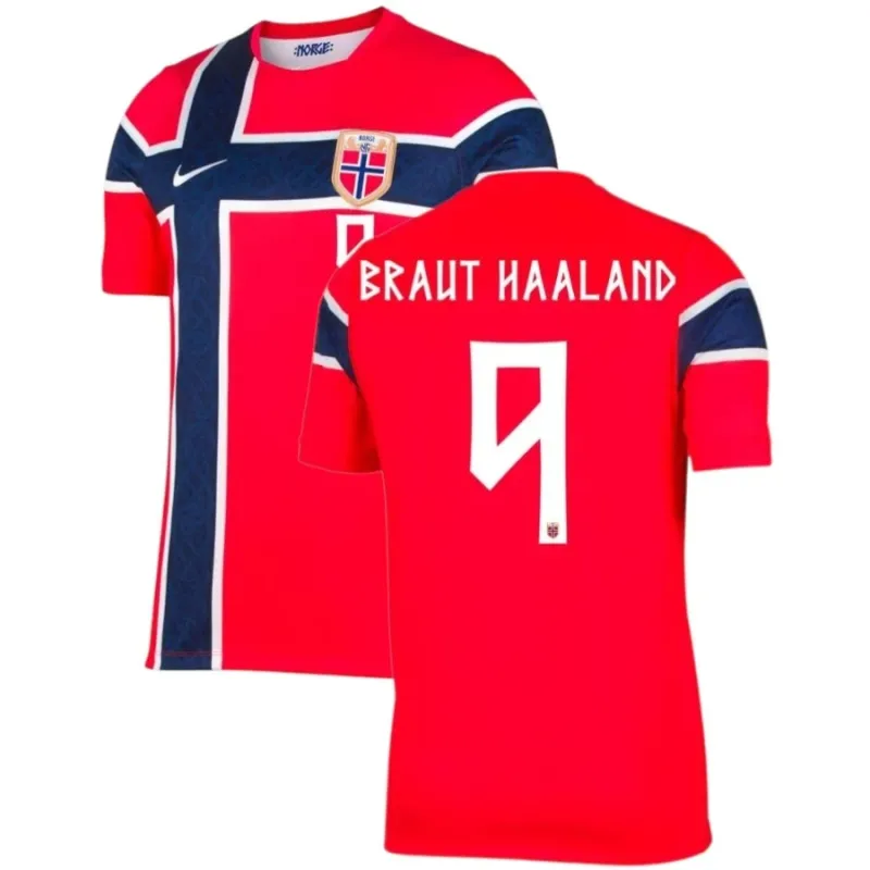 Norvegia HAALAND 2026/27 maglia casa rossa