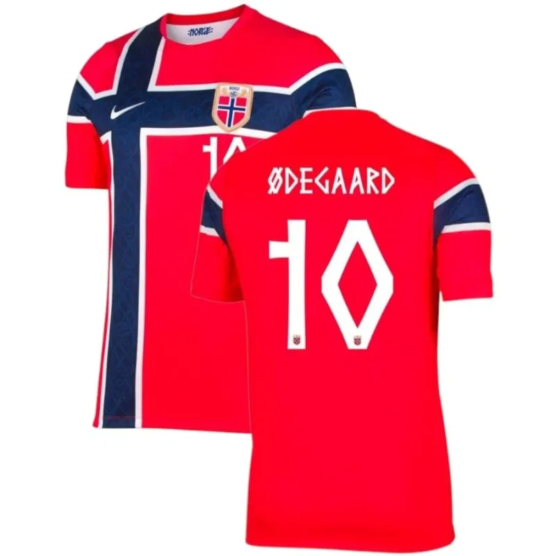 Norvegia ODEGAARD 2026/27 maglia casa rossa