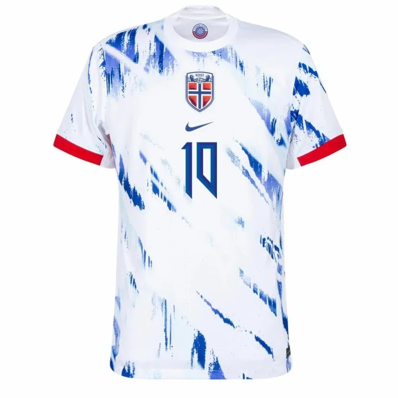 ØDEGAARD Maglia trasferta della Norvegia 2024/25 - Bianco