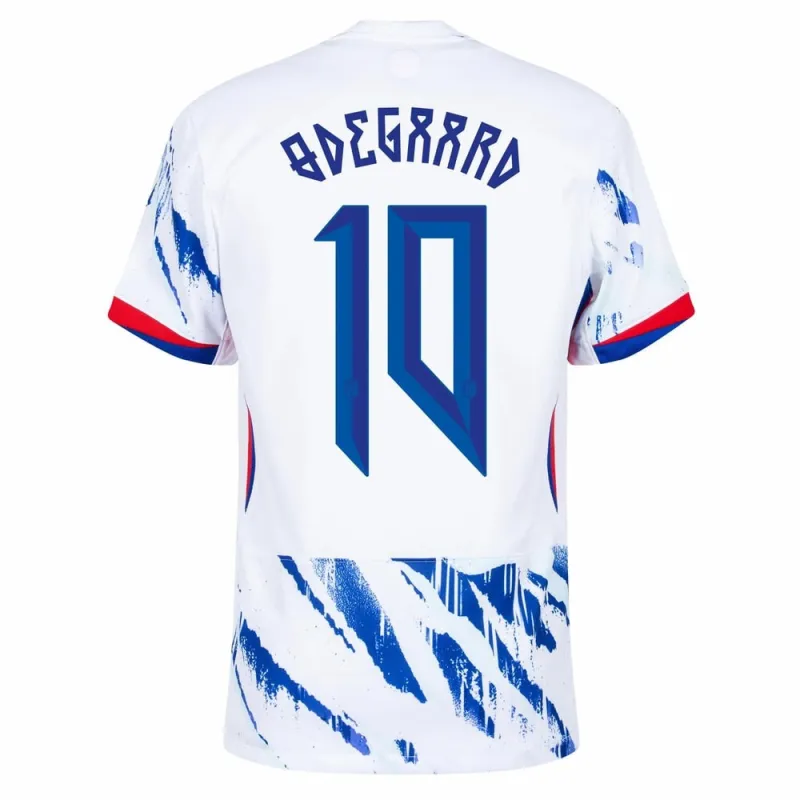 ØDEGAARD Maglia trasferta della Norvegia 2024/25 - Bianco