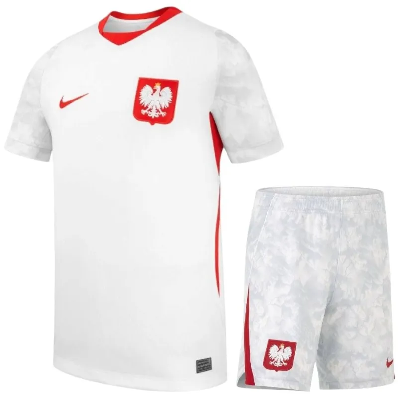 Pologne 2026/27 Maillot Domicile Enfant Blanc