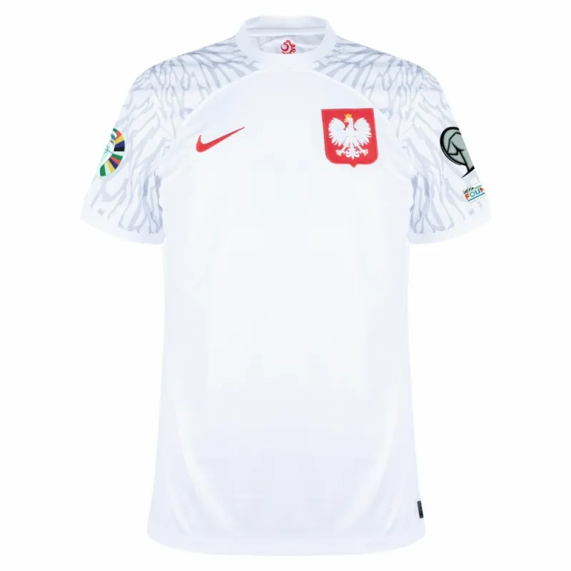 Camiseta local de Polonia para la Eurocopa 2024 - Blanca