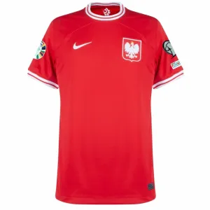 Das Auswärtspoloshirt Polens für die UEFA Euro 2024 - Rot