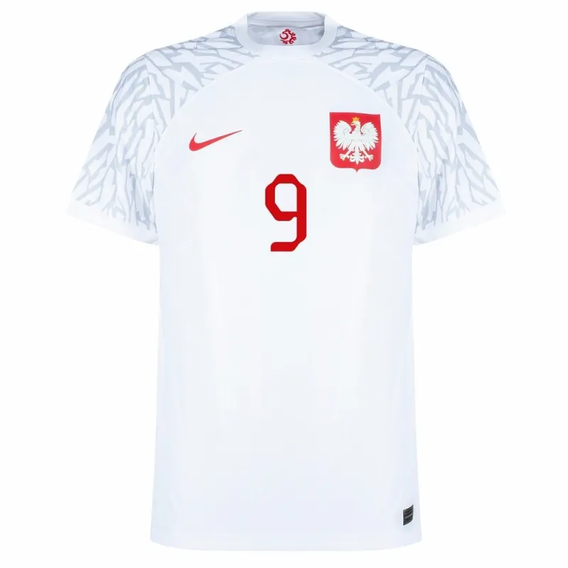 Lewandowski, camiseta local de Polonia para la Copa Mundial 2022 - Blanca