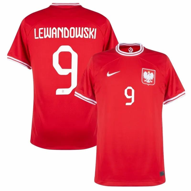 Lewandowski, la camiseta visitante de Polonia para la Copa Mundial 2022 - Roja