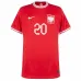 Zielinskis Auswärtspoloshirt von Polen für die Weltmeisterschaft 2022 - Rot
