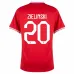 Zielinskis Auswärtspoloshirt von Polen für die Weltmeisterschaft 2022 - Rot
