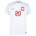 La camiseta local de Polonia para la Copa Mundial 2022 de Zielinski - Blanca