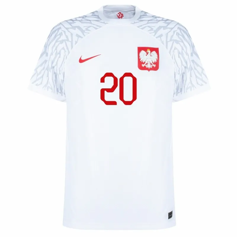 La camiseta local de Polonia para la Copa Mundial 2022 de Zielinski - Blanca