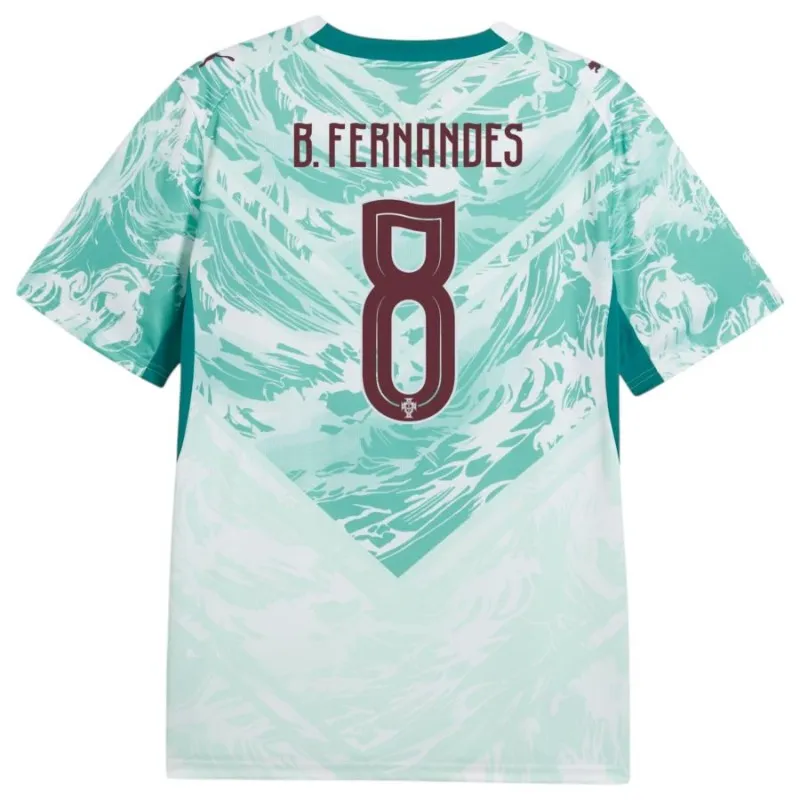 Portogallo B.FERNANDES 2026/27 Maglia Trasferta Verde