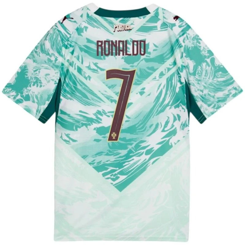Portugal RONALDO 2026/27 Kinder Auswärtsset Grün