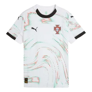 Portugals Kinder-Auswärtstrikot 2025/26 - Weiß