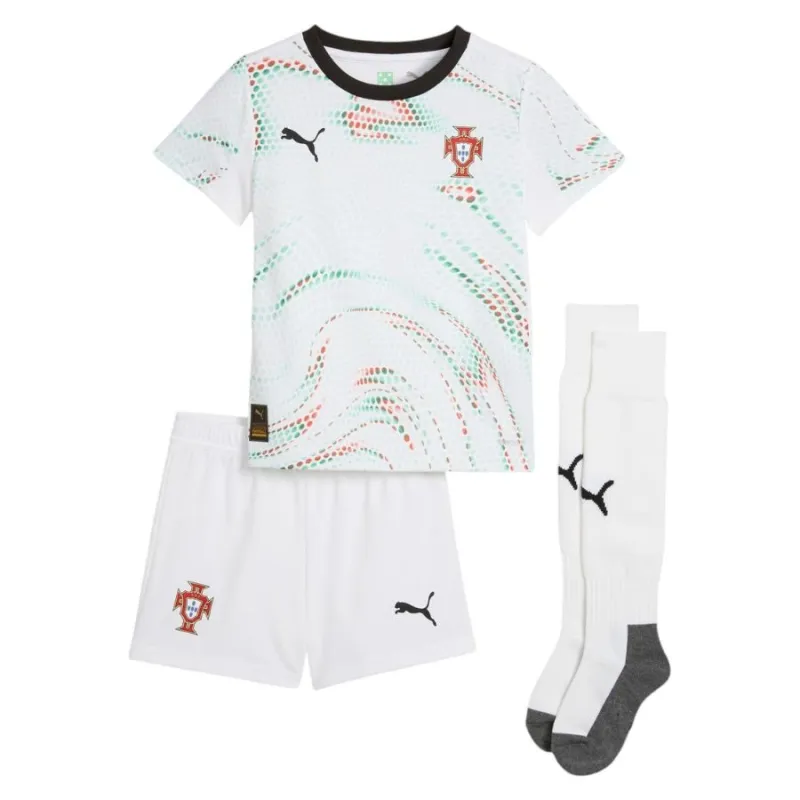 Kit d'extérieur pour enfants du Portugal 2025/26 - Blanc