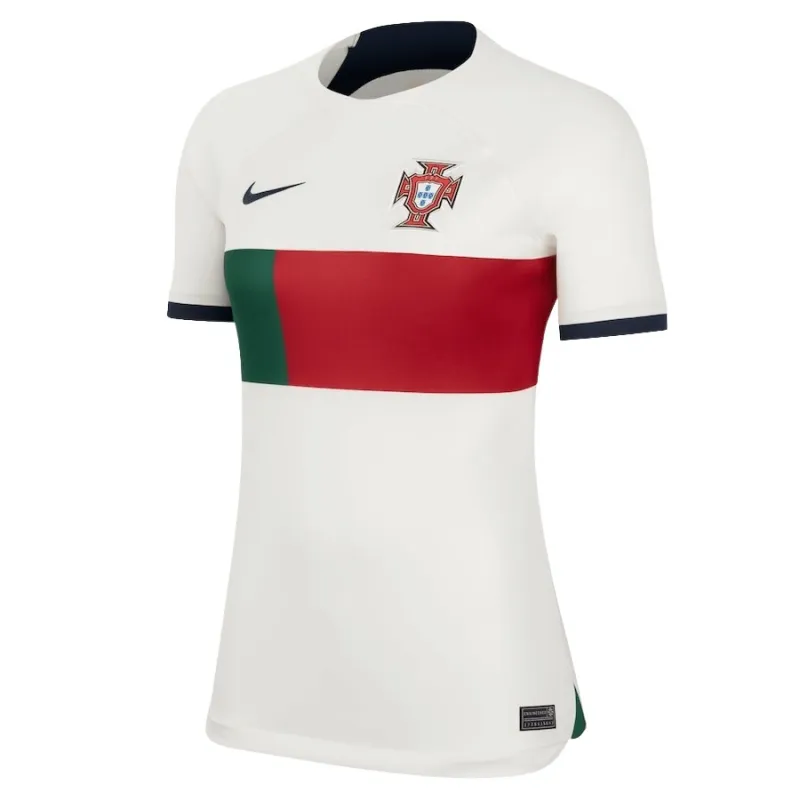 Maillot d'extérieur féminin de la Coupe du monde FIFA 2022 du Portugal - Blanc