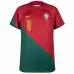La maglia di casa della Coppa del mondo FIFA 2022 della Portogallo di Bruno Fernandes - Rosso e Verde