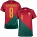 La maglia di casa della Coppa del mondo FIFA 2022 della Portogallo di Bruno Fernandes - Rosso e Verde