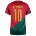La maglia di casa della Coppa del mondo FIFA 2022 della Portogallo di Bernardo - Rosso e Verde