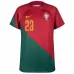 La maglia di casa della Coppa del mondo FIFA 2022 della Portogallo di João Félix - Rosso e Verde