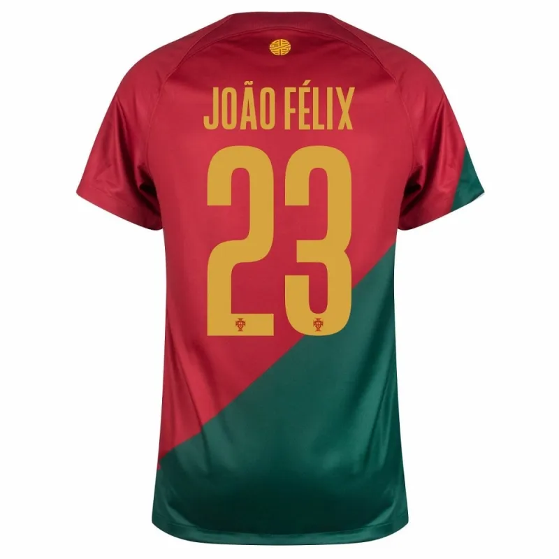 La maglia di casa della Coppa del mondo FIFA 2022 della Portogallo di João Félix - Rosso e Verde