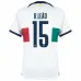 Le maillot de l'équipe away de la Coupe du monde FIFA 2022 du Portugal de Rafael Leão - Blanc