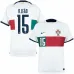 Le maillot de l'équipe away de la Coupe du monde FIFA 2022 du Portugal de Rafael Leão - Blanc