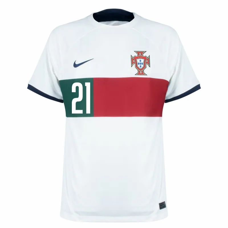 Maillot Extérieur Portugal Coupe du Monde 2022 - Diogo Jota