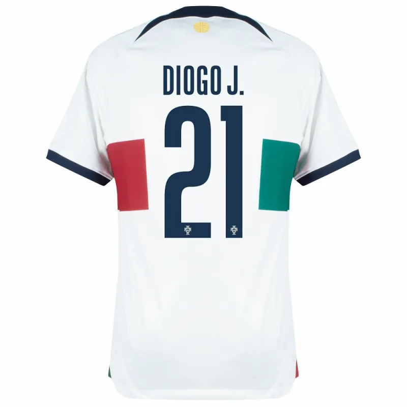Maillot Extérieur Portugal Coupe du Monde 2022 - Diogo Jota