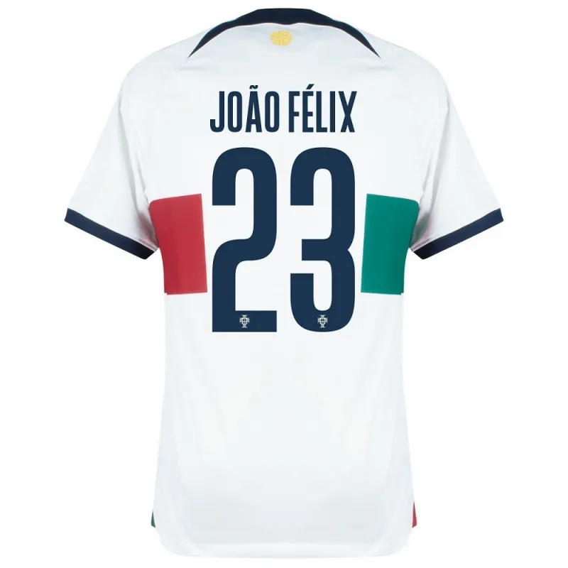 La maglia di trasferta della Coppa del mondo FIFA 2022 della Portogallo di João Félix - Bianca